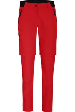 Bergson Outdoorhose VIDAA COMFORT Zipp Off (slim) Damen Wanderhose, leicht strapazierfähig, Kurzgrößen, salsarot - Verkäufer: