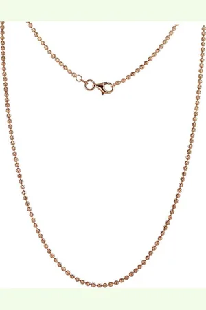 SilberDream Silberkette Kugel Halskette rose Schmuck (Halskette), Halsketten (Kugel) ca. 45cm, 925 Sterling Silber, vergoldet (Roségold - Verkäufer: Fit4Style Silberschmuck - IMPPAC