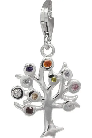SilberDream Charm-Einhänger Charm 925 Echt Silber Anhänger, Lebensbaum bunt Anhänger 925 Sterling Silber, silber - Verkäufer: Fit4Style Silberschmuck - IMPPAC