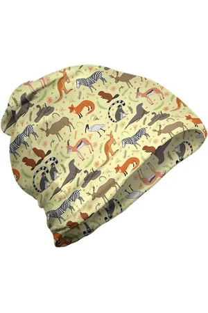 Abakuhaus Beanie Wandern im Freien Zoo Zebra Fox Beaver Antelope Lemur - Verkäufer: Color-D Textile GmbH