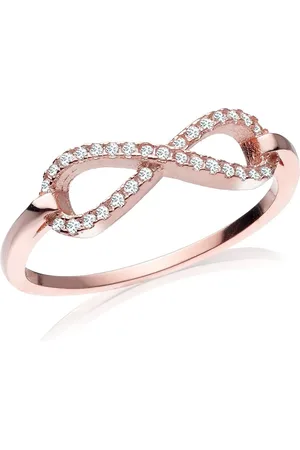 Karisma Fingerring Damen Roségold Sterling Silber 925 Ring Infinity Unendlichkeit rhodiniert Zrikonia - 54 (17.2) - Verkäufer: Schmuck