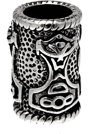 Kiss of Leather Diadem Bartperle Thorshammer Haarperle Thor Edelstahl Bartschmuck 5 mm - Verkäufer: