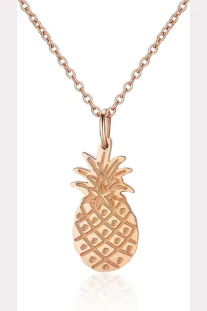 Ailoria Edelstahlkette DÉLICE Halskette (1-tlg., inkl. Schmucksäckchen und Geschenkbox), aus Edelstahl mit Ananas-Anhänger - Verkäufer: Lifestyle Delights