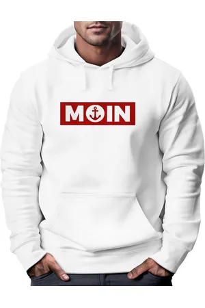 Neverless Hoodie Hoodie Herren Moin norddeutsch Morgen Anker Kapuzen-Pullover Print - Verkäufer: Akowi
