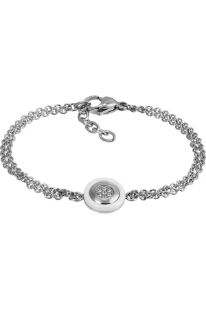 Amello Edelstahlarmband Rund Armband silber weiß (Armband), Armbänder für Damen Edelstahl (Stainless Steel) - Verkäufer: Fit4Style Silberschmuck - IMPPAC