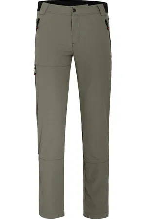 Bergson Outdoorhose ARRESÖ COMFORT (slim) Herren Wanderhose, leicht, strapazierfähig, Kurzgrößen, grau/grün - Verkäufer: