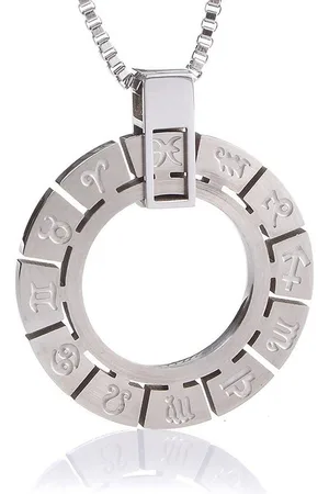 Karisma Kette mit Anhänger Edelstahl Anhänger Sternzechnen Zodiac Chinesisch mit, Edelstahl Kette - Herrenschmuck - 55 Zentimeter - Verkäufer: Schmuck