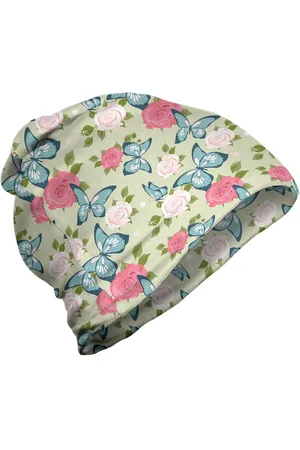 Abakuhaus Beanie Wandern im Freien Insekten Romance Rosen Schmetterlinge - Verkäufer: Color-D Textile GmbH