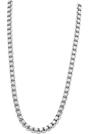 Lotus Edelstahlkette Halskette silber (Halsketten, Halskette), Halsketten für Herren Edelstahl (Stainless Steel) - Verkäufer: Fit4Style Silberschmuck - IMPPAC