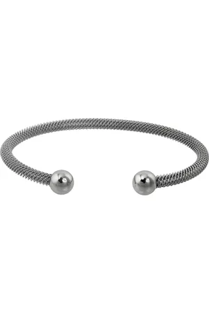 Amello Armreif Geflecht Damen Armreif silber (Armreif), Damen Armreif (Geflecht) Edelstahl (Stainless Steel), Farbe: silber, s - Verkäufer: Fit4Style Silberschmuck - IMPPAC