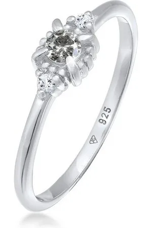 Elli DIAMONDS Diamantring Diamant Salt Pepper (0.11 ct) Topas 925 Silber, Diamant - Verkäufer: JULIE & GRACE GmbH