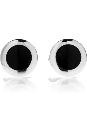Karisma Manschettenknöpfe Herren Manschettenknöpfe Edelstahl 316L - Schwarz beschichtet hochpoliert - CLH002 - Durchmesser 18mm - Verkäufer: Schmuck