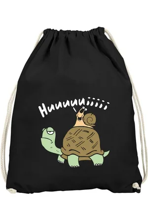 MoonWorks Turnbeutel Turnbeutell Schildkröte Schnecke Huuuuiiii Lustig Witzig Scherz Comic - Verkäufer: Akowi