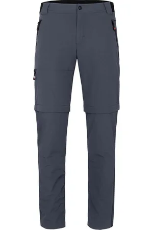 Bergson Outdoorhose ARRESÖ COMFORT Zipp-Off (slim) Herren Wanderhose, leicht, strapazierfähig, Kurzgrößen, grau/blau - Verkäufer: