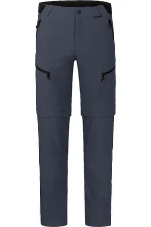 Bergson Outdoorhose LEBIKO Zipp-Off Herren Wanderhose, robust, elastisch, Normalgrößen, grau/blau - Verkäufer: