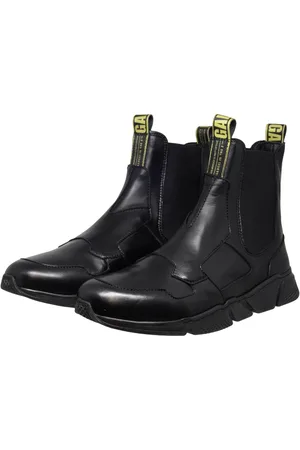 GALLUCCI 30072AM Stiefel Ankle Chelsea Boots Leder Schwarz Schnürstiefelette - Verkäufer: Alex und Elis Kinderschuhe