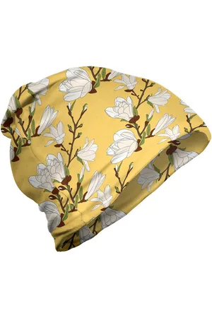 Abakuhaus Beanie Wandern im Freien Blumen Retro Magnolia Zweig Kunst - Verkäufer: Color-D Textile GmbH