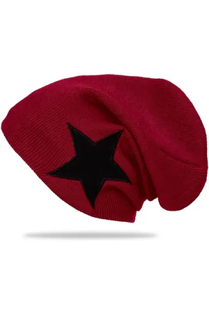 CASPAR Beanie MU094 klassische Fein Strick Unisex Mütze mit STERN - Verkäufer: & SIKORA
