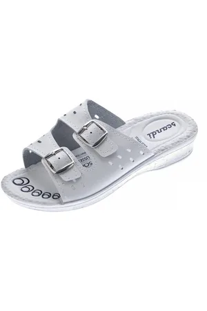 Scandi Damen Pantoletten Clogs Latschen Schuhe Sandalette Sandale Gel-Effekt, Komfort-Soft-Fußbett - Verkäufer: stahl-moden