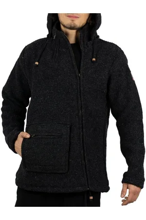 Kunst und Magie Kapuzenstrickjacke Kunst & Magie Unisex Strick- Wolljacke abnehmbare Kapuze - Verkäufer: