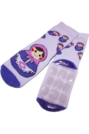 WERI SPEZIALS Strumpfhersteller GmbH ABS-Socken Kinder ABS-Socken für Mädchen >>Matroschka<< aus Baumwolle mit Frottee - Verkäufer: Strumpf-Welt GbR