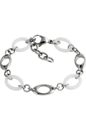 Amello Edelstahlarmband Kegel Armband silber weiß (Armband), Armbänder für Damen Edelstahl (Stainless Steel) - Verkäufer: Fit4Style Silberschmuck - IMPPAC