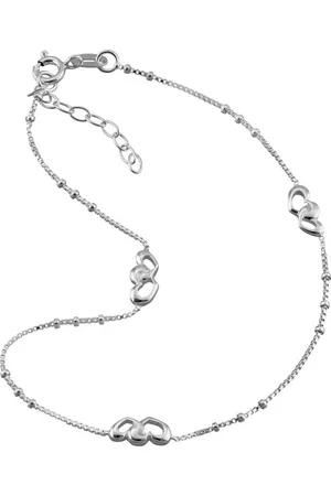 SilberDream Fußkette mit Anhänger Fußkette silber für Damen, Damen Fußkette Liebes Herzen aus 925 Sterling Silber, Farbe: silber - Verkäufer: Fit4Style Silberschmuck - IMPPAC