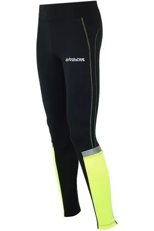 Airtracks Lauftights Damen Laufhose Lang Neon (Sporthose mit Kompressionswirkung, & Quick Dry Funktion) » S M L Xl XXL XXXL « - Verkäufer: Sport