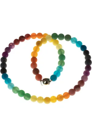 Bella Carina Perlenkette Chakra Kette 8 mm Perlen regenbogen, Regenbogen farben - Verkäufer: