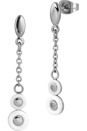 Amello Paar Ohrhänger Ohrringe Edelstahl Keramik (Ohrhänger), Damen Ohrhänger Circle Edelstahl (Stainless Steel), in , w - Verkäufer: Fit4Style Silberschmuck - IMPPAC