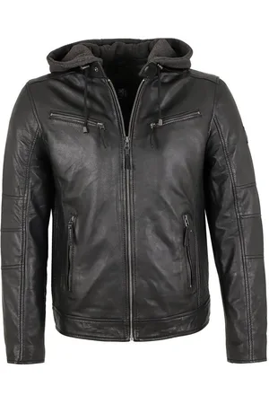 Otto Kern Lederjacke Lando/M - Herren Lederjacke Kapuze Lammnappa - Verkäufer: Lederjacken24