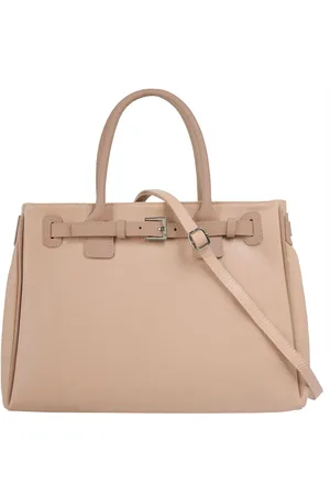 Cluty Henkeltasche, echt Leder, Made in Italy