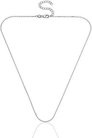 Karisma Kette mit Anhänger Damen-Halskette Sterlingsilber 925 Rolokette rhodiniert, 2,0mm Breit - 55 + 5cm Lang / Silber - Verkäufer: Schmuck