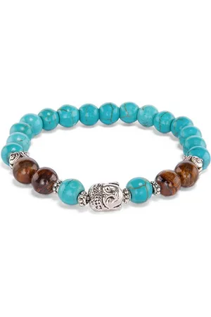 BODHI Perlenarmband Mala Armband mit Türkis und Tigerauge, Modeschmuck - Verkäufer: Bodynova GmbH