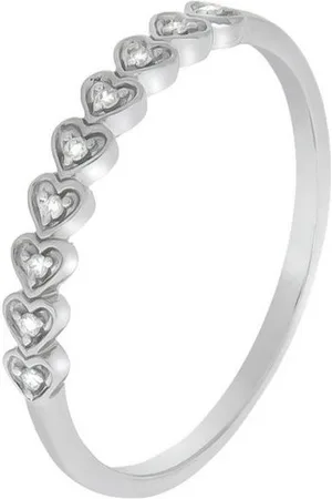 ELLEN K. Fingerring 375/- Weißgold Brillant 0,04ct.