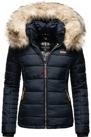Marikoo Winterjacke Lerikaa Winter Steppjacke mit abnehmbarem Kunstfell