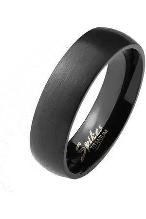 Bungsa Fingerring Paarring mattschwarz aus Titan Unisex (Ring, 1-tlg), Damen Herren - Verkäufer: