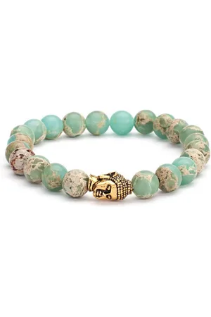 BODHI Perlenarmband Mala Armband mit pastellfarbenem Serpentin, Modeschmuck - Verkäufer: Bodynova GmbH