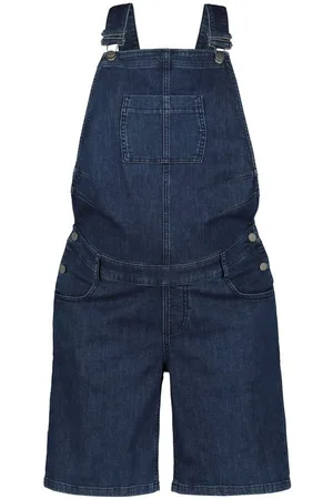 Ulla Popken Regular-fit-Jeans Bellieva-Latz Bermuda Denim verstellbare Träger - Verkäufer: Popken Fashion Group