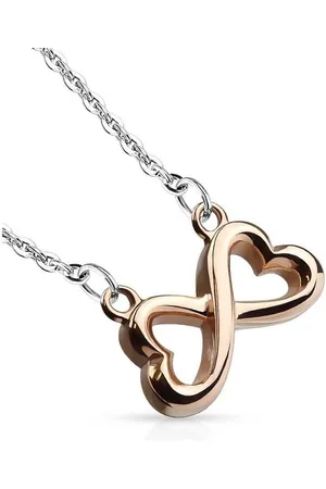 Bungsa Ketten-Set Anhänger Infinity Silber aus Edelstahl Unisex (1-tlg), Pendant Halsketten - Verkäufer: