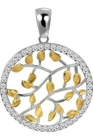 SilberDream Kettenanhänger Damen Kreis Ketten-Anhänger goldfarben (Kettenanhänger), Kettenanhänger (Kreis) 925 Sterling Silber, silber, gold ca. 3,2cm - Verkäufer: Fit4Style Silberschmuck - IMPPAC
