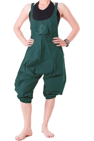 Vishes Latzhose Kurze Harems Latzhose aus gewebter Baumwolle Pumphose, Pluderhose, Goa, Ethno, Hippie Style - Verkäufer: - Alternative Bekleidung