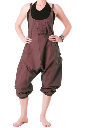 Vishes Latzhose Kurze Harems Latzhose aus gewebter Baumwolle Pumphose, Pluderhose, Goa, Ethno, Hippie Style - Verkäufer: - Alternative Bekleidung