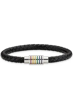Bruno Banani Lederarmband Schmuck Geschenk Armband Regenbogen, mit Epoxidharz