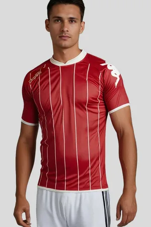 Kappa Fußballtrikot Arezzo Trikot Sportshirt mit Längsstreifen und Kontrasteinfassungen - Verkäufer: Sportwelt Mickan