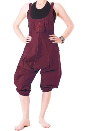 Vishes Latzhose Kurze Harems Latzhose aus gewebter Baumwolle Pumphose, Pluderhose, Goa, Ethno, Hippie Style - Verkäufer: - Alternative Bekleidung