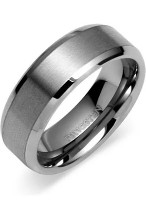 vivance collection Partnerring "Tungsten Eternity" Klassischer Wolfram Ring teilmattiert, mit Seitenschliff - Verkäufer: KINGKA