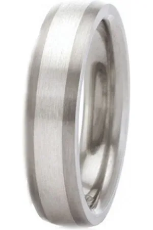 vivance collection Partnerring Classic Titanium Ring mit 925 Silber Inlay - Verkäufer: KINGKA