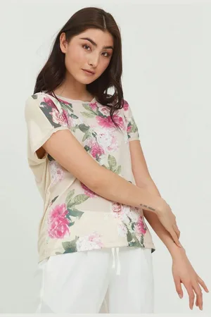 B YOUNG T-Shirt BYPANYA FLOWER TSHIRT 2 - 20810043 T-Shirt mit Print - Verkäufer: meinemarkenmode