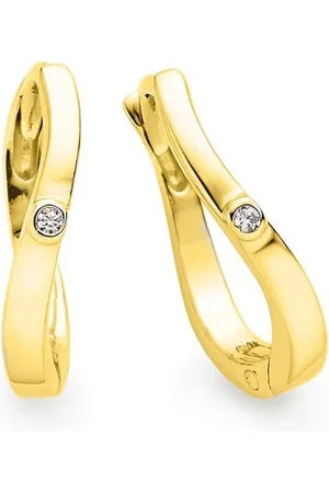 Bruno Banani Paar Creolen Schmuck Geschenk Silber 925 Ohrschmuck Ohrringe, mit Zirkonia (synth)